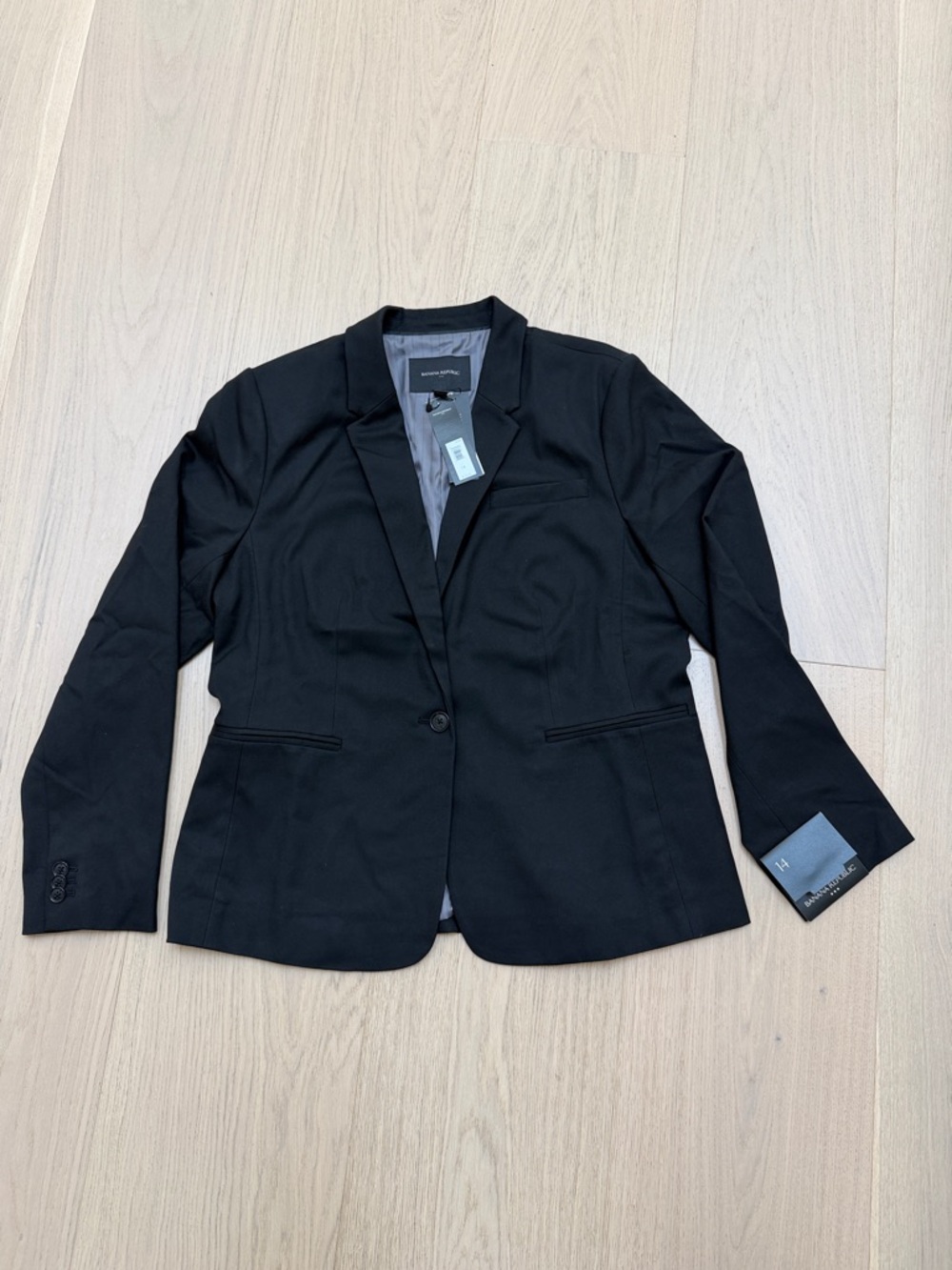 Banana Republic Black Women's Single-Button Blazer